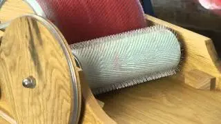Re-carding a batt with the Classic Carder drumcarder (HD)