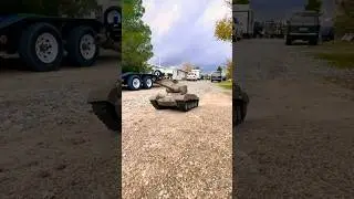 Rc m26 Pershing tank 1/16 scale rc tank driving on dirt # Kai builds￼￼