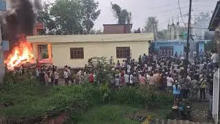 Super strong Gen Z protest tornado at the local government office in Nijgadh.