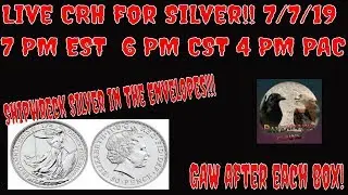 Sunday Night Live Search for SILVER W Raven! 7:00 PM EST Plus a 1 oz Silver GAW!!!