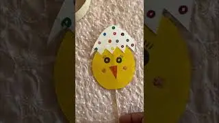 Easy paper craft🐣 #DIA#easteregg #funpapercraft#kids#ideas #shortsviral