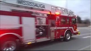 *SCREAMING EAGLE + HORN* Mississauga Fire P103 & A103 Responding