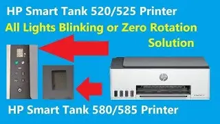 Fix Hp Tank 520-580 AIo printer E-4 & E3 Error Problem