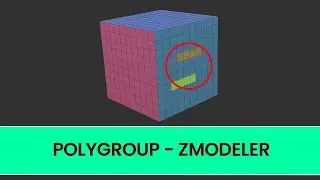 Полигруппа - Действие полигона - ZModeler - ZBrush