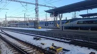 Odjezd Pendolína a dvou Vectronů