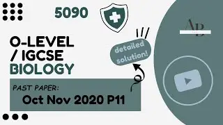 O level Biology 5090 Oct-Nov 2020 Past Paper qp11 MCQS