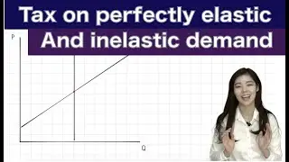 3-9. Effects of tax on perfectly elastic and inelastic demand