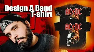 DESIGNING A T-SHIRT FOR AC/DC | PHOTOSHOP 2021 TUTORIAL