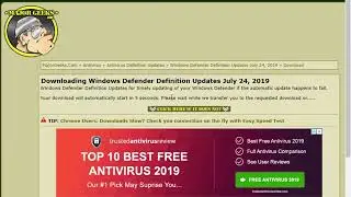How to Manually Update Windows Defender Definitions