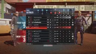 Tom Clancy's Rainbow Six Siege Ranked 10 kills 7deaths 5 assist outback
