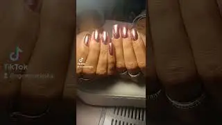unghie effetto specchio 🤍💅#nailart #nails #unghiegel #manicure #onicotecnica #effetospechio