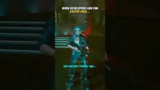 When Developers Add Fun Easter Eggs #shorts #cyberpunk