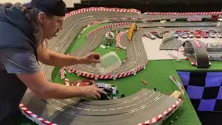 Carrera Digital 132: Track Surgery-Changes to a corner. #carreradigital #slotcar #slotcartrack