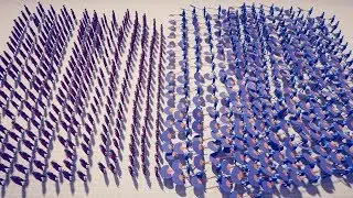 300x Secret SHOUTER vs 300x Fan BEARER - Totally Accurate Battle Simulator TABS