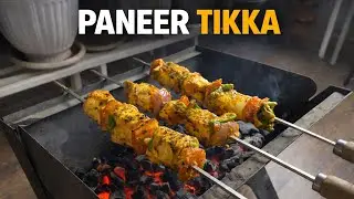 Smoky Paneer Tikka 😍 | Charcoal Grilled | Desi Style Cooking @TasteTales_with_Vaibhav 
