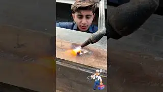 truck chassis rivet dangerous skills #how #truck #welding #engine #mechanic #skills #shorts #short