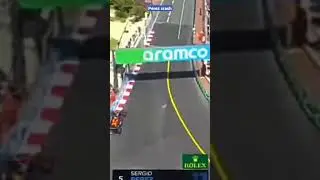 Sergio Perez crash during Qualifying