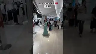 Saree in China 🇨🇳.