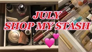 July Shop My Stash 2022 *monthly makeup drawer