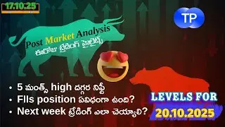 Post Market Analysis & Nifty support, Resistance for tomorrow October 20, 2025| |#nifty|Stock Market