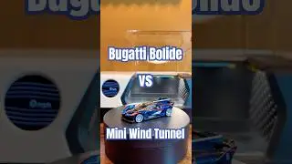 Bugatti Bolide vs Mini Wind Tunnel #bugatti #bolide #w16 #turbo #hypercar #trackday #hotwheels #vw