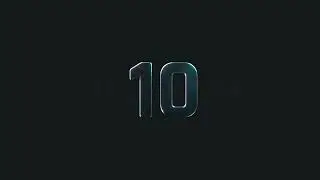 Epic Countdown With Metal Numbers, Metallic Numbers Countdown