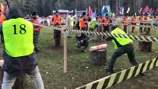 4-й чемпионат Беларуси по колке дров среди работников СМИ (озеро Вяча, 7.11.2025г.)