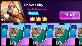 Snow Fairy - Fairy Tail Opening [three crown] | Piano Cat 2 Gameplay