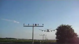 Airbus A380 approaching Baden-Airpark Karlsruhe/Baden-Baden
