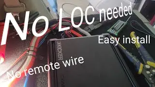 how to install an amp without a line out converter (LOC)