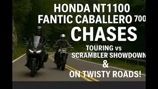 Honda NT1100 Chases Fantic Caballero 700 | Touring vs Scrambler Showdown on Twisty Roads!