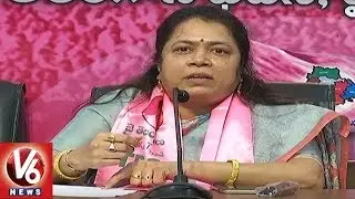 TRS Leader Sudha Rani Slams Konda Couple Over Their Comments On KCR | V6 News