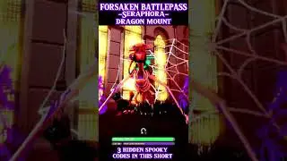 FORSAKEN BATTLEPASS Seraphora dragon mount #wolrdzero  #halloween #limited #roblox #codes
