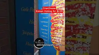 Korean Hotdog in Chinatown, Las Vegas. We love all Mozarella!! #madolvegashomes #cruncheese