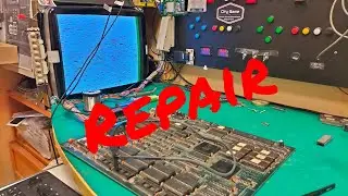 Rastan Taito jamma pcb repair no arranca fallo de ram