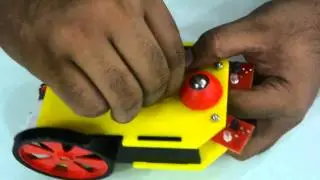 Transistorized Line Following Robot Assembly n Working