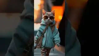 The Meowdel Squad: Cats Own the Runway😻💃#Meowtitude#viralvideo#CatwalkQueen#FelineFashion #MeowMoves
