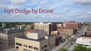 Fort Dodge - Iowa - with Hydro-Dams -Flood Stage by Drone  -  Mavic Pro