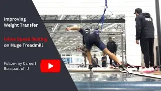 Inline Speed Skating | Treadmill Training | Working on Weight Transfer