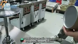 Semi-automatic can sealing machines used for large paper cans; manual can sealing machines