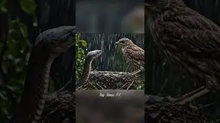 🐦 4K UHD Wildlife | Birds Protecting Nest from Snake in Storm