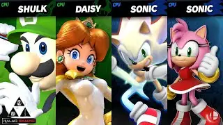 Valentine's Couple Battles:  Luigi and Daisy vs Sonic and Amy