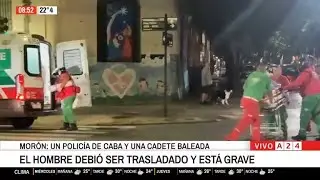 📢 Balearon a un policía de la Ciudad y una cadete para robarles la moto
