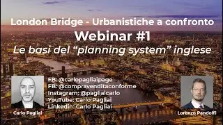 Urbanistica UK e ITALIA a confronto (The basis of the English Planning)