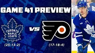 Maple Leafs vs Philadelphia Flyers - Game 41 Preview & Bets