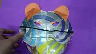 3D tiger mask | How to make a tiger mask using paper | DIY tiger paper mask | Animal paper mask idea