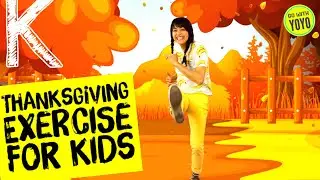 THANKSGIVING FUN | Turkey Fitness and Yoga  🦃 GO with YOYO - Fitness Brain Breaks