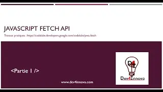 Travaux Pratiques Fetch API partie 1