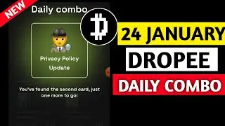 Dropee Daily Combo 24 January | New Daily Combo Card 24 January | Daily Combo Dropee