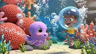 Sonic Pocket Octopus Stuck to the Speed Wheel | Kids Songs & Nursery Rhymes